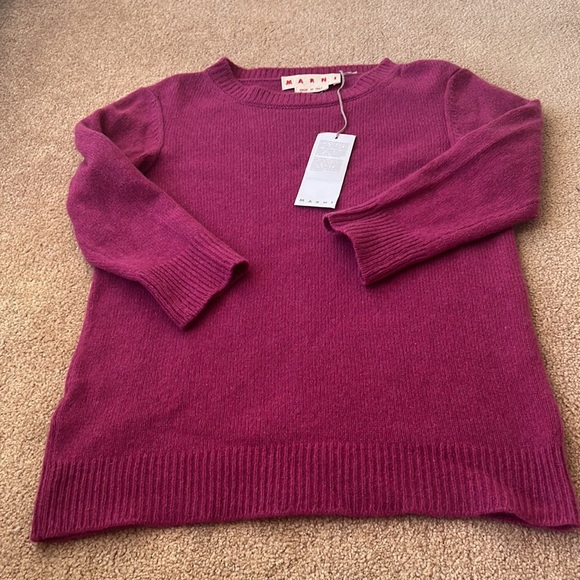 MARNI Wool Knit Sweater. Sz 42, Gumdrop Purple - Picture 5 of 9